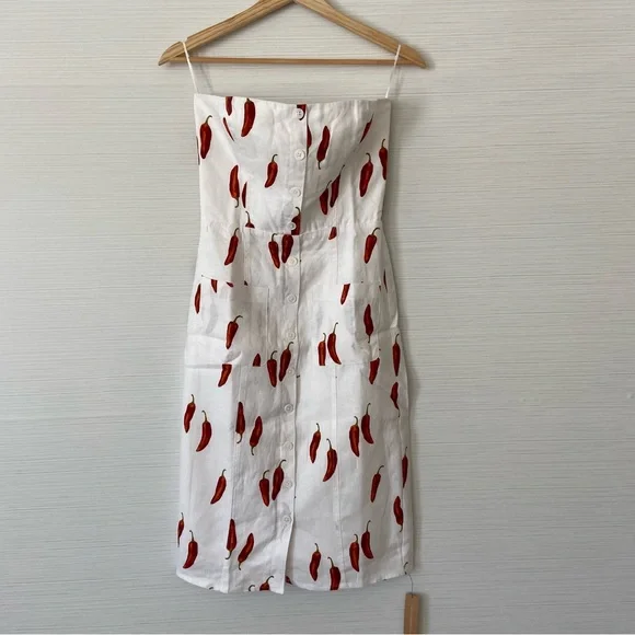 🌿NWT Reformation Prescott Linen Dress in Jalapeño